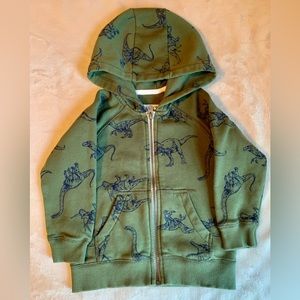 Green dinosaur Carter’s sweatshirt hoodie 3T